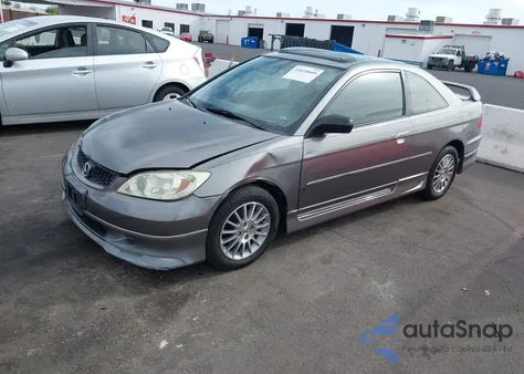 2005 Honda Civic Ex из США, поврежденный, VIN 1HGEM22995L022667